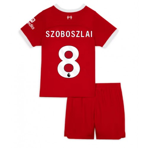 Liverpool Szoboszlai Dominik #8 Domaci Dres za djecu 2023-24 Kratak Rukav (+ Kratke hlače)